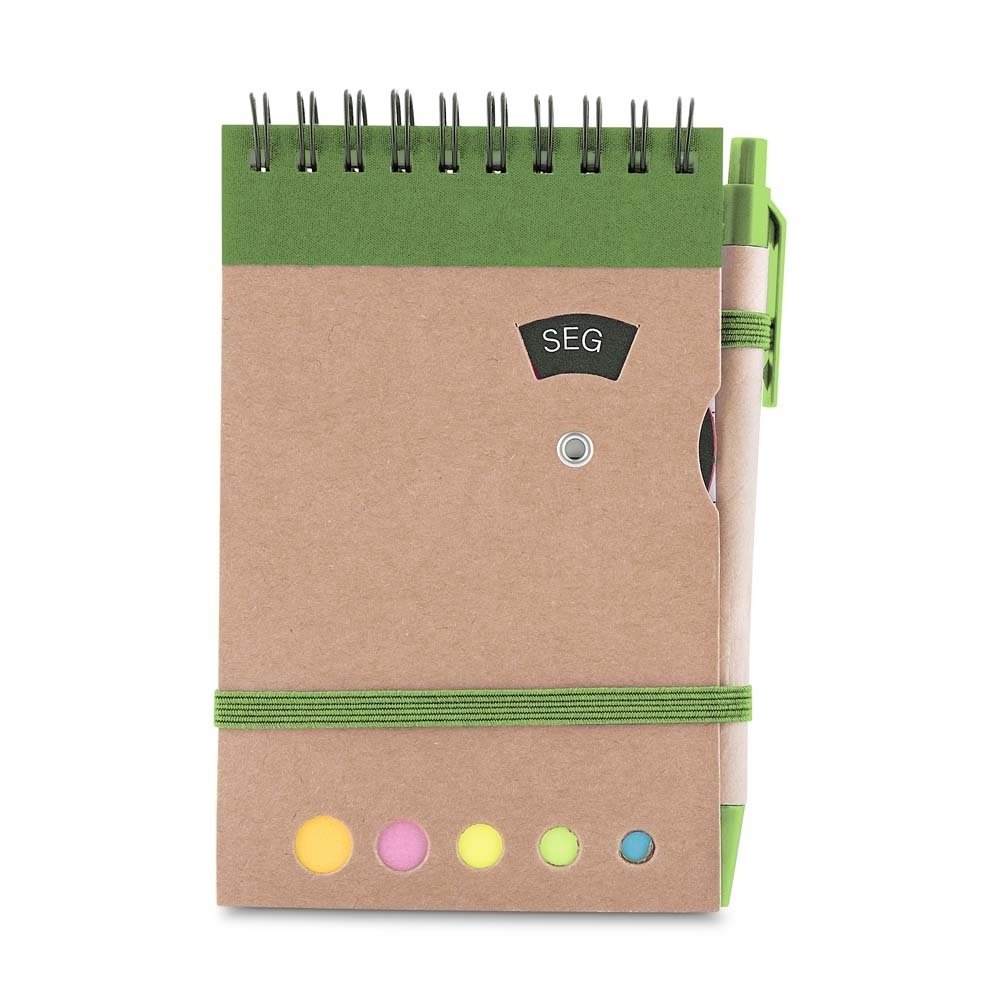 MINI CADERNO KRAFT C/ CANETA - VERDE MINI CADERNO KRAFT C/ CANETA - VERDE