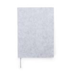 CADERNO A5 FELTRO- CINZA