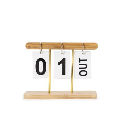 CALENDÁRIO PERMANENTE BAMBU- MADEIRA