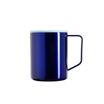 CANECA INOX PAREDE DUPLA 270ML- AZUL