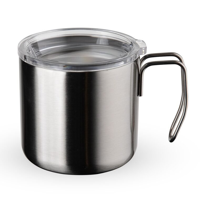 CANECA INOX PAREDE DUPLA 350ML- INOX