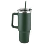 CANECA TÉRMICA C/ TAMPA E CANUDO 1,3L- VERDE