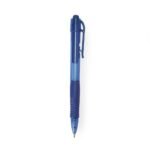 CANETA PLÁSTICA COM CARGA PRETA- AZUL