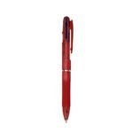 CANETA 3 EM 1 COM BORRACHA - VERMELHO