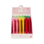 CANETA PLÁSTICA GEL FRUTAS- COLORIDO