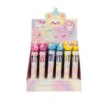 CANETA PLÁSTICA UNICÓRNIO MULTICOLOR- COLORIDO