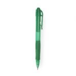 CANETA PLÁSTICA COM CARGA PRETA- VERDE