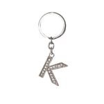 CHAVEIRO DE METAL LETRA K- PRATA