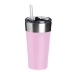 COPO TÉRMICO C/ CANUDO- ROSA