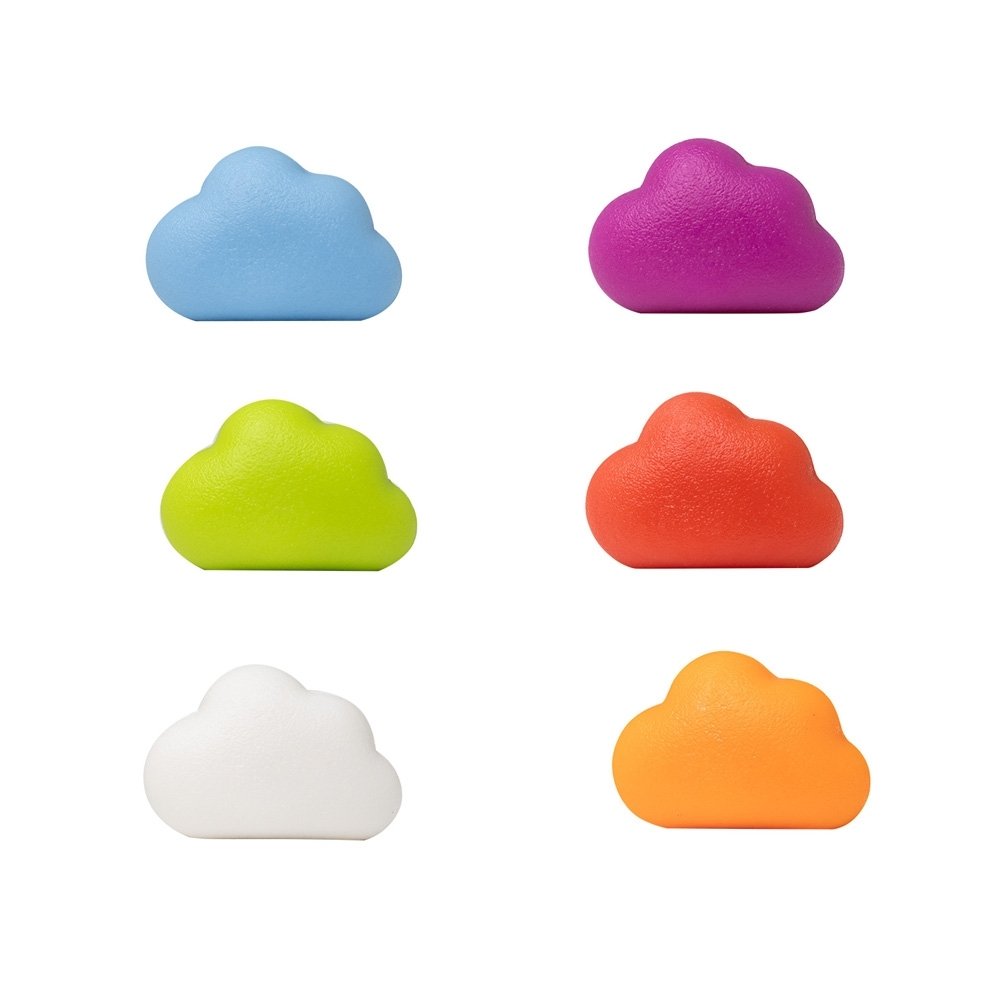 IMÃ DECORATIVO NUVEM 6 PEÇAS- COLORIDO IMÃ DECORATIVO NUVEM 6 PEÇAS- COLORIDO