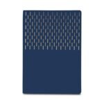 KIT ESCRITÓRIO C/ CAPA EM PU E CANETA METÁLICA- AZUL