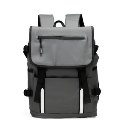 MOCHILA COURO SINTÉTICO 18 LITROS- CINZA