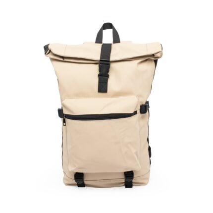 MOCHILA DE COURO SINTÉTICO 41L- BEGE