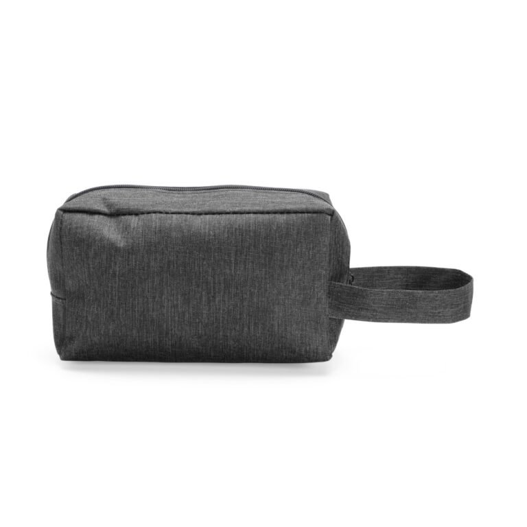 NÉCESSAIRE POLIÉSTER PVC MESCLA- PRETO