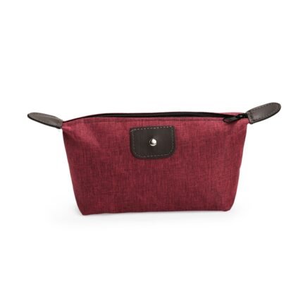 NÉCESSAIRE POLIÉSTER PVC MESCLA- VERMELHO