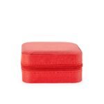 PORTA-JOIAS COM ESPELHO- VERMELHO