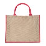 SACOLA DE JUTA GRANDE- VERMELHO