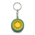 CHAVEIRO FORMATO PNEU - AMARELO
