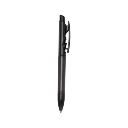 CANETA PLÁSTICA TRANSLUCIDA - PRETO
