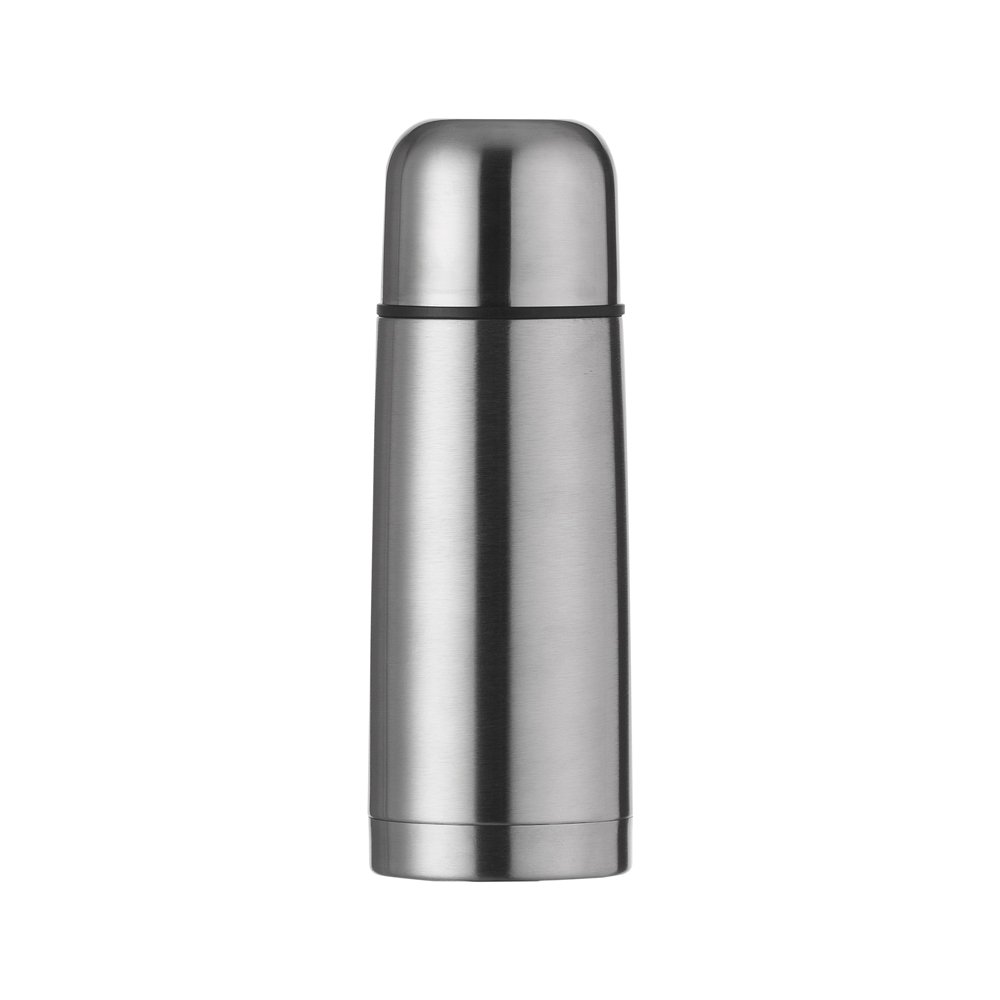 GARRAFA TÉRMICA INOX 350ML C/ CAPA - CINZA GARRAFA TÉRMICA INOX 350ML C/ CAPA - CINZA