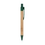 CANETA BAMBU C DETALHES PLASTICOS - VERDE - VERDE