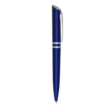 CANETA PLÁSTICA C/ 2 ANEIS - AZUL