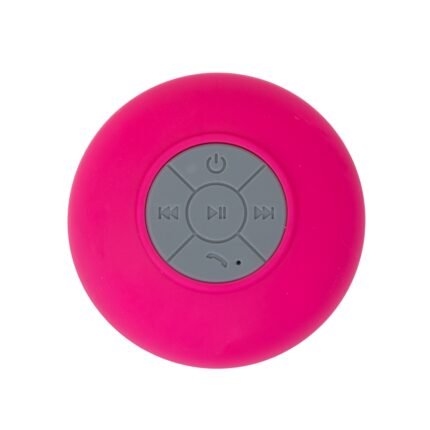CAIXINHA DE SOM C/VENTOSA CAIXA ACRÍLICA - ROSA