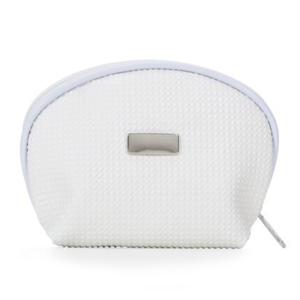 NECESSAIRE DE COURO SINTÉTICO - BRANCO