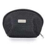 NECESSAIRE DE COURO SINTÉTICO - PRETO - PRETO