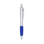 CANETA PLÁSTICA C/ DET EMBORRACHADO - AZUL