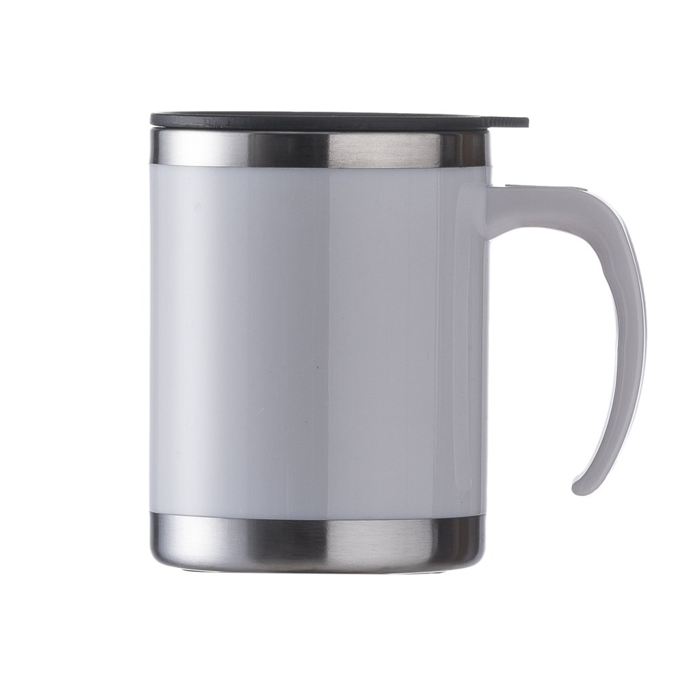 CANECA ACRÍLICA 400 ML COM TAMPA - BRANCO CANECA ACRÍLICA 400 ML COM TAMPA - BRANCO