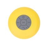 CAIXINHA DE SOM C/VENTOSA CAIXA ACRÍLICA - AMARELO