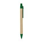 CANETA ECOLÓGICA C/ CLIP PLÁSTICO - VERDE - VERDE