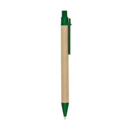 CANETA ECOLÓGICA C/ CLIP PLÁSTICO - VERDE - VERDE