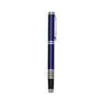 CANETA METAL ROLLER C/ DET PRATA E PRETO - AZUL