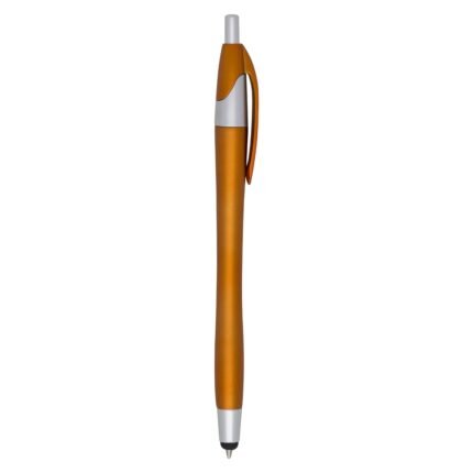 CANETA PLÁSTICA TOUCH - LARANJA - LARANJA