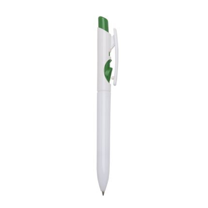 CANETA PLÁSTICA LEITOSO - VERDE