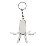 CHAVEIRO CANIVETE 4 FUNÇÕES - CINZA