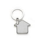 CHAVEIRO DE METAL FORMATO CASA - CINZA