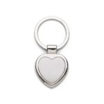 CHAVEIRO METAL FORMATO CORAÇÃO - CINZA