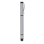 CANETA METAL C/ MARCA TEXTO - CINZA