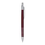 CANETA METAL C/ 7 ANEIS - VERMELHO