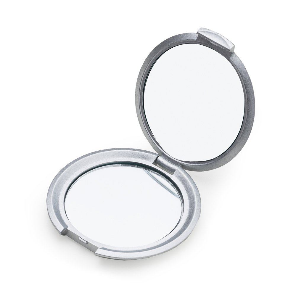 ESPELHO DE BOLSO DUPLO DOBRAVEL - CINZA - CINZA ESPELHO DE BOLSO DUPLO DOBRAVEL - CINZA - CINZA