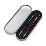 ESTOJO P/ 2 CANETAS - CINZA