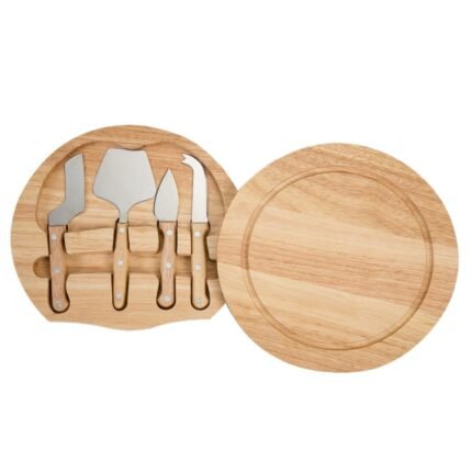 KIT QUEIJO C/ 5 PEÇAS - MARROM