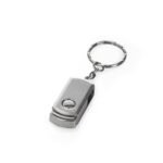 PEN DRIVE GIRATÓRIO 8 GB COM CORRENTE - CINZA - CINZA