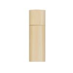 PEN DRIVE BAMBU REDONDO 4 GB COM TAMPA - MARROM - MARROM