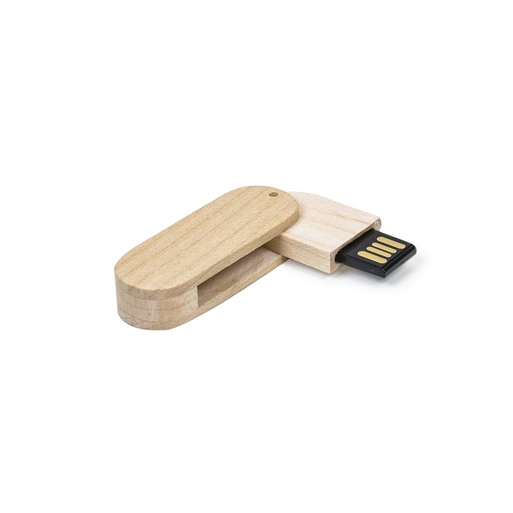 PEN DRIVE MADEIRA OVAL 4 GB GIRATÓRIO - MARROM - MARROM PEN DRIVE MADEIRA OVAL 4 GB GIRATÓRIO - MARROM - MARROM