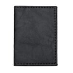 PORTA CARTÃO DE COURO SINTETICO - PRETO