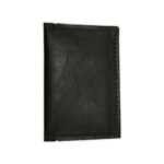 PORTA CARTÃO DE COURO SINTETICO - PRETO